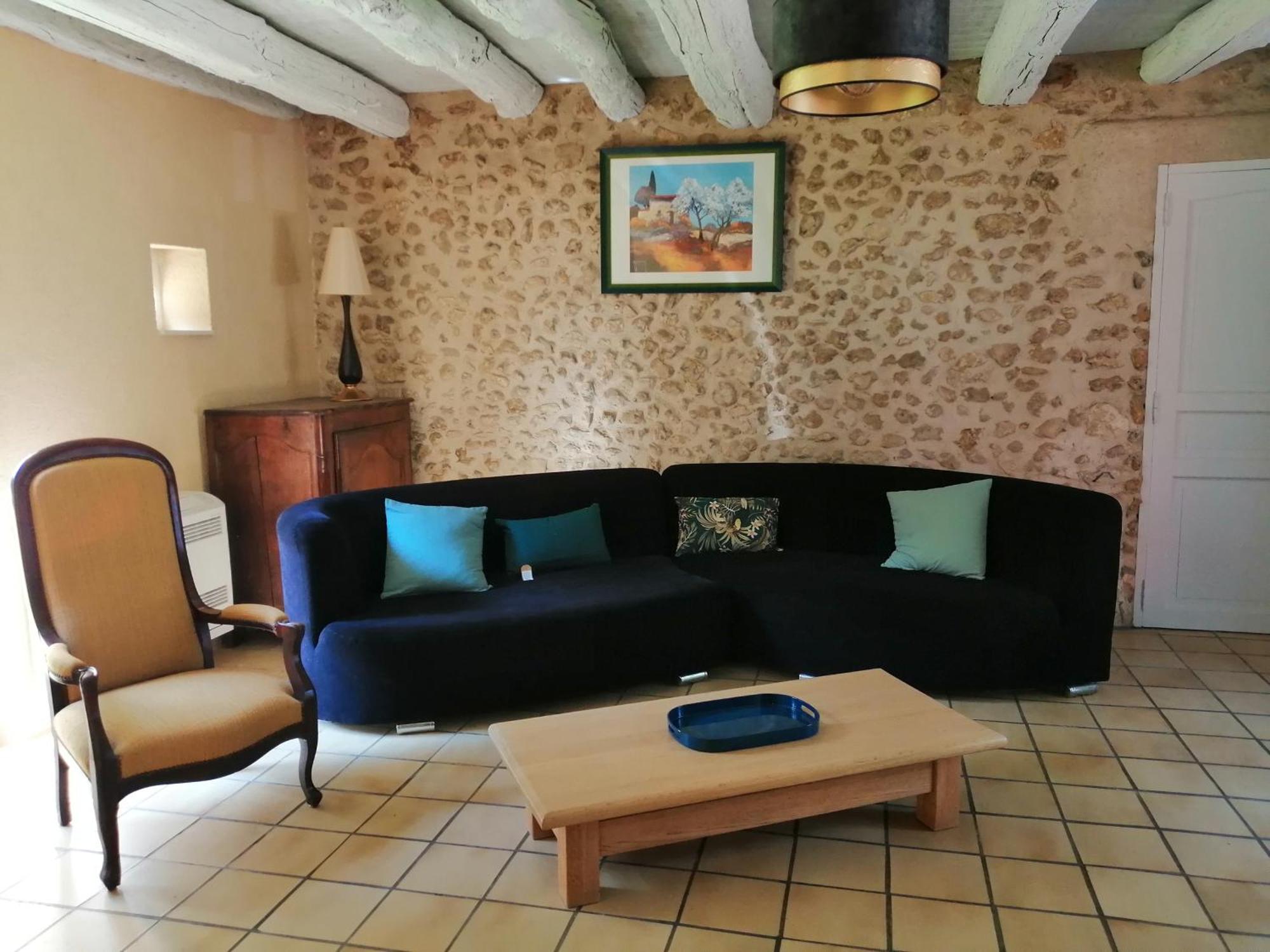 Gite Les Mareillauds - Piscine Salon 部屋 写真